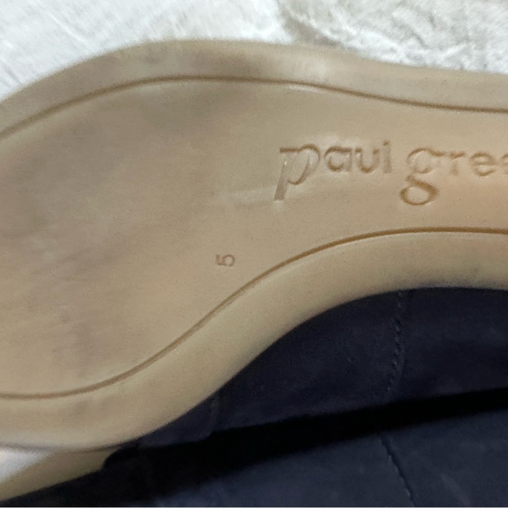 Paul Green Rimona Women’s Sapphire Blue Suede Loafers Soft Sole Size 7.5 (UK 5) - Picture 4 of 8